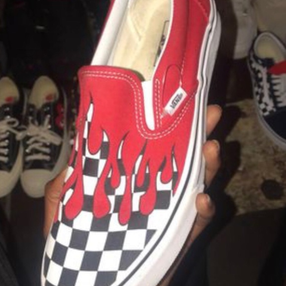 vans red drip